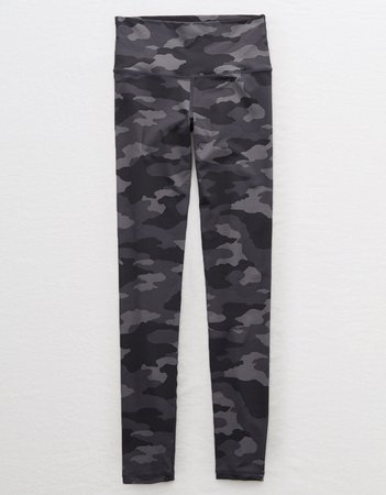 Aerie MOVE High Waisted Camo Legging, Slab Gray | American Eagle Outfitters