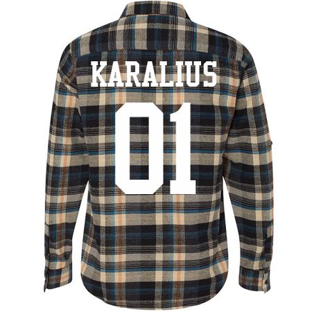 Lithuanian King "Karalius 01" Flannel Shirt