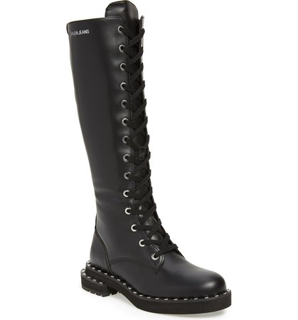 Calvin Klein Jeans Netta Tall Combat Boot (Women) | Nordstrom