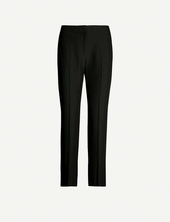 ALEXANDER MCQUEEN - Mid-rise crepe tapered trousers | Selfridges.com