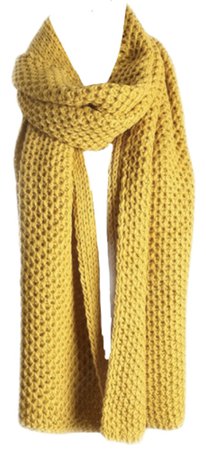 Yellow Knit Scarf
