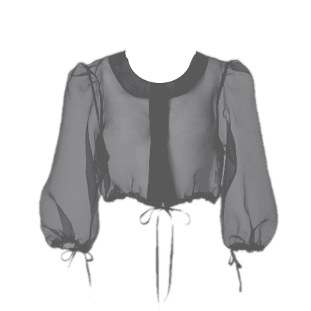 Danha | Sheer Bolero Hanbok Jacket in Black (Dei5 Edit)