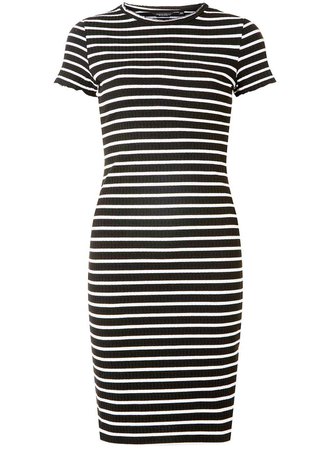Black Stripe Ribbed Bodycon Dress - View All Clothing - Clothing - Dorothy Perkins Europe