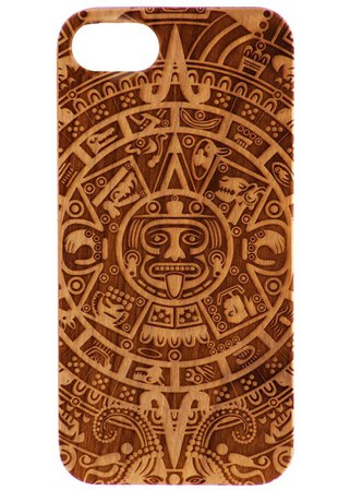 Aztec Mayan Wood Phone Case