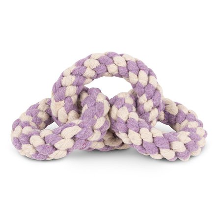 Striped Tri-Ring Rope Dog Toy - Harry Barker
