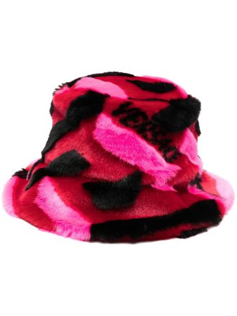 Versace Panelled faux-fur Bucket Hat - Farfetch
