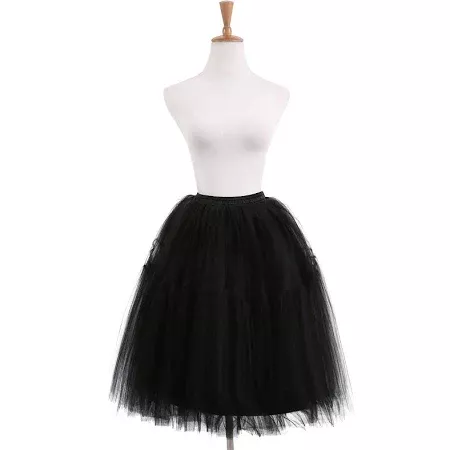 black knee length tulle skirt - Google Search