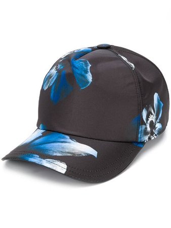Neil Barrett floral print baseball cap