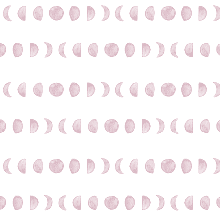 Dusky Pink Moon Phase Wallpaper (Self-Adhesive) – Rocky Mountain Decals