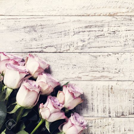 59203402-old-white-wooden-background-with-bouquet-of-pink-roses-mother-s-wedding-and-valentine-s-day-concept-.jpg (1300×1300)