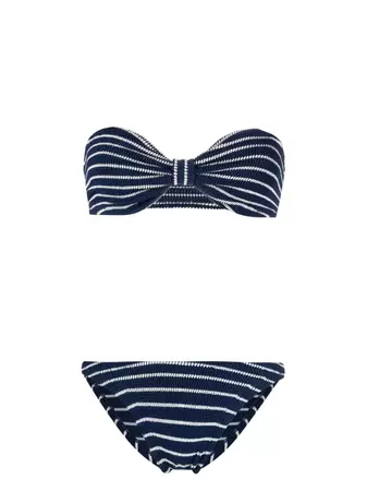 Hunza G Jean Striped Bikini - Farfetch