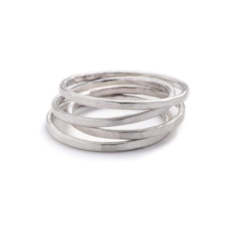 silver stacked rings - Google Search