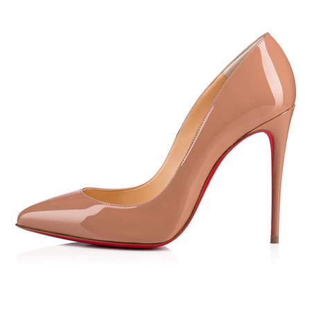 Pigalle Follies 100 Nude Patent Leather - Women Shoes - Christian Louboutin