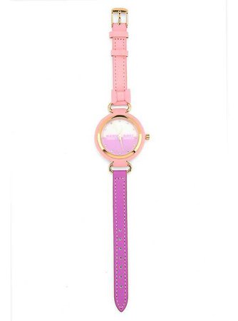 Pastel Pink Baby Doll Gold Watch | Hot Topic