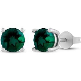 green stone earrings silver - Google Search