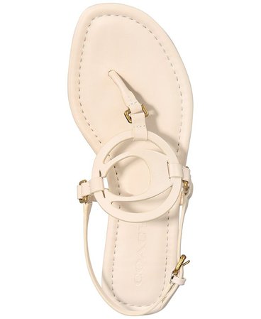 COACH Women's Jeri Leather Sandals & Reviews - Sandals - Shoes - Macy's