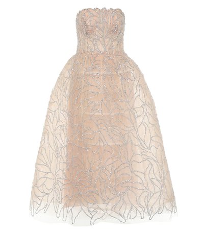 Embellished Tulle Gown - Oscar de la Renta | Mytheresa