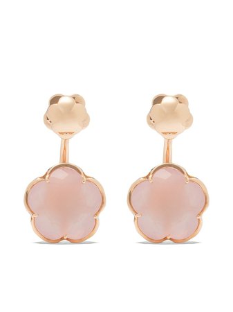 Pasquale Bruni 18kt rose gold quartz Bon Ton earrings - FARFETCH