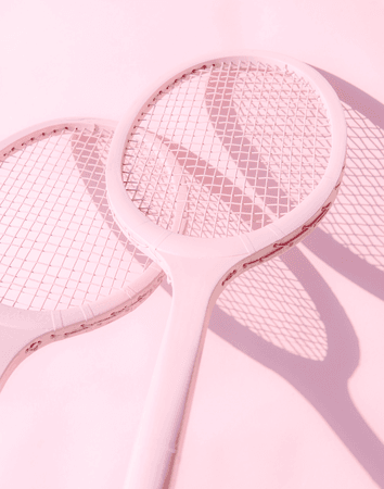 pink tennis court