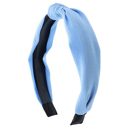Amazon.com : Light Blue 1 Inch Fabric Turban Knot Headband : Beauty