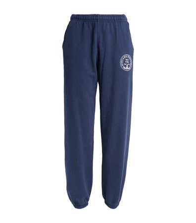 Womens Sporty & Rich navy Central Park Logo Sweatpants | Harrods # {CountryCode}