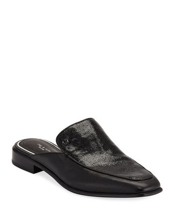 Rag & Bone Aslen Mixed Leather Loafer Mules