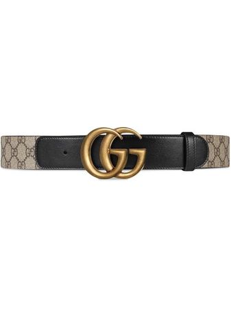 Gucci GG Supreme Buckle Belt - Farfetch