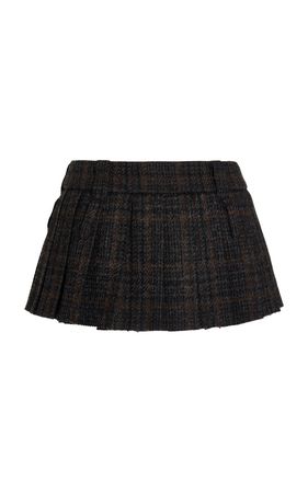 Plaid Mini Skirt By Miu Miu | Moda Operandi