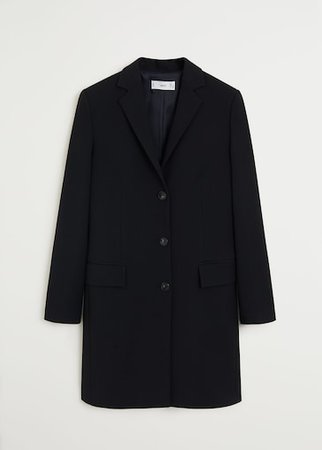 Lapels structured coat - Women | Mango USA