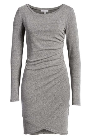 Ruched Long Sleeve Dress