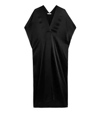 Kaftan Dress - Black - Dresses - ARKET IT
