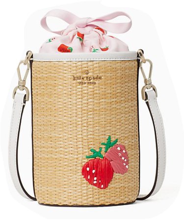 strawberry kate spade picnic bag