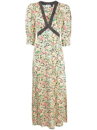 RIXO Summer Meadow Print Midi Dress - We Select Dresses