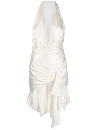Alexandre Vauthier Silk Halterneck Short Dress Ss20 | Farfetch.com