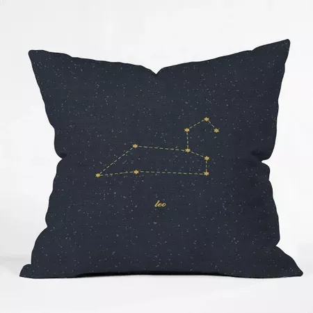 Holli Zollinger Constellation Leo Square Throw Pillow Blue - Deny Designs : Target