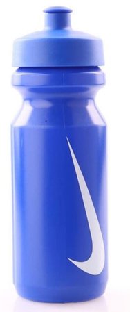 blue Nike water bottle