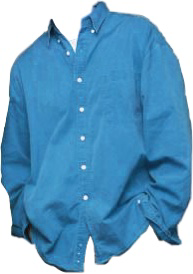 blue button up shirt