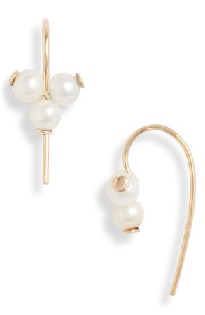 Poppy Finch Cluster Pearl Earrings