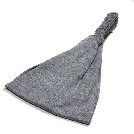 Gray Knit Headband Fitness Hair Band Gray No Slip Head Wrap | Etsy