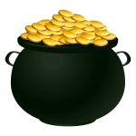 A pot of gold vector image | Free SVG