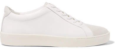Janna Suede And Leather Sneakers - White