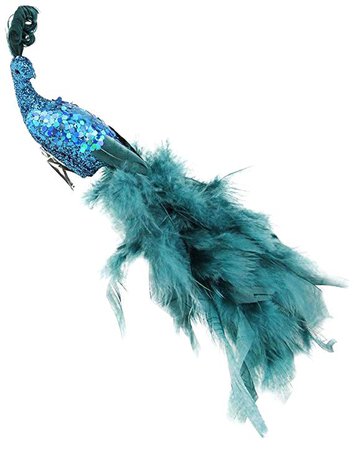 Amazon.com: NORTHLIGHT GB113700866010 B 11" Regal Peacock Clip On Teal Blue: Home & Kitchen