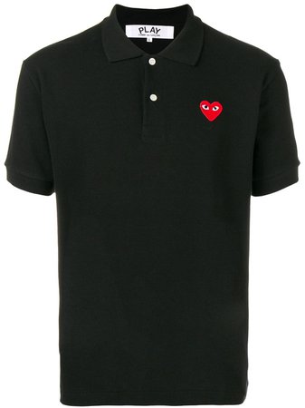 Comme Des Garçons Play heart-patch Polo Shirt - Farfetch