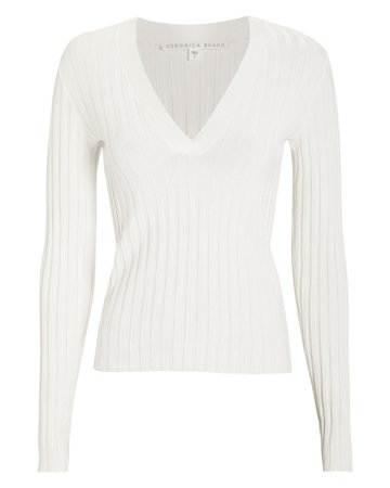 West Ribbed Cotton Sweater