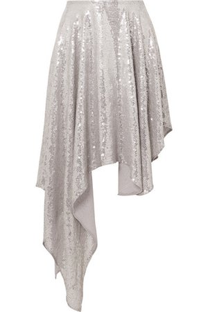 Ashish | Asymmetric sequined georgette midi skirt | NET-A-PORTER.COM