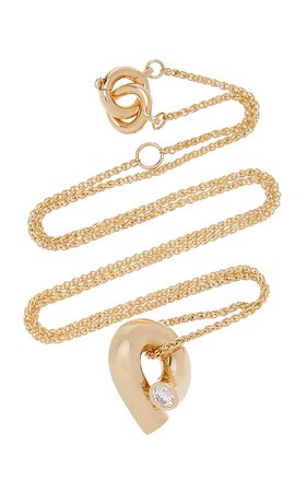 Oera 18k Fairmined Yellow Gold Diamond Necklace By Tabayer | Moda Operandi