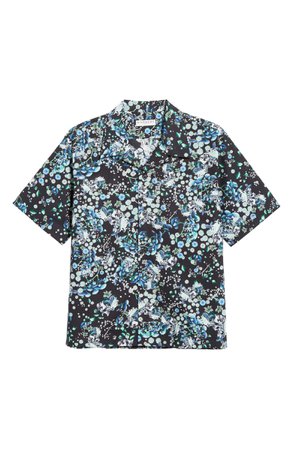 Givenchy Hawaii Floral Short Sleeve Button-Up Camp Shirt