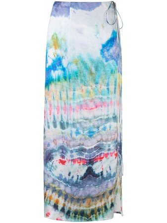 AMIRI tie-dye Wrap Skirt - Farfetch