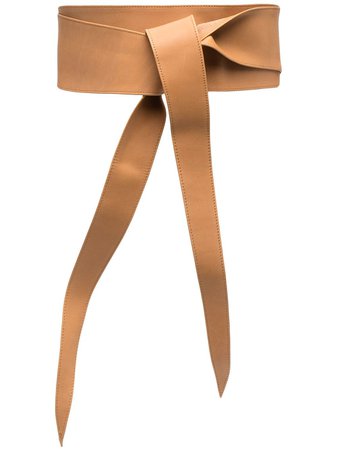 Federica Tosi tie-fastening leather belt brown FTE21CT0800VPELLE - Farfetch