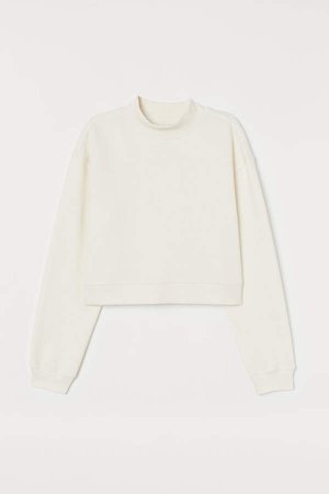 Short Sweatshirt - White